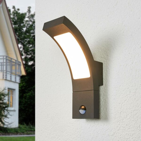 Sensor udendørs væglampe Juvia med LED&apos;er