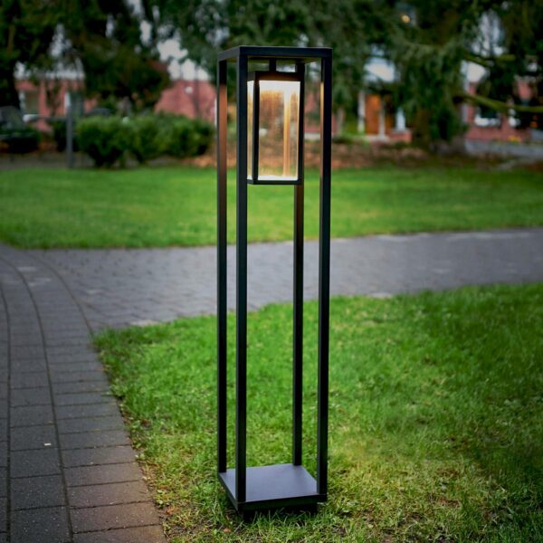 Rammeformet LED-pullertlampe Ferdinand