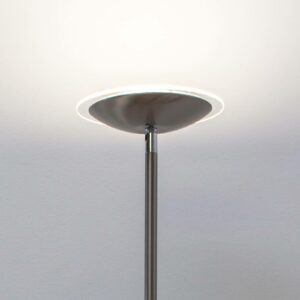 LED-uplight lampe Malea, mat nikkel