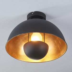 Lya loftlampe, sort og guld
