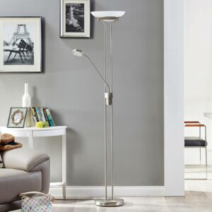 Yveta LED uplight-lampe med læselampe