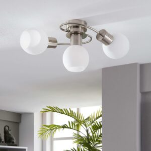 Ciala LED-loftlampe, 3 lyskilder, nikkel