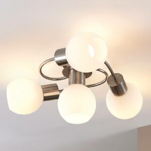 Ciala LED-loftlampe, 4 lyskilder, nikkel
