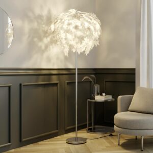 Maple - gulvlampe med bladdekorering