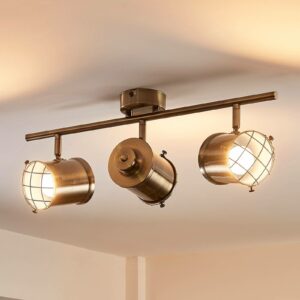 Easydim loftlampe Ebbi med tre lyskilder og LED