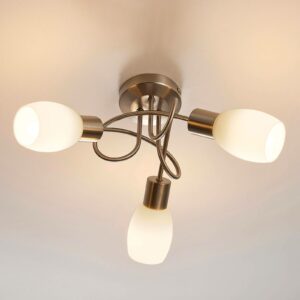 Lindby Arda LED-spot, glas, 3 lyskilder, rundt