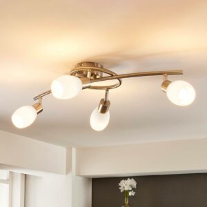 Lindby Arda LED-spot, glas, 4 lyskilder, 65 cm