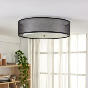 Easydim loftlampe Tobia med organzaskærm, LED