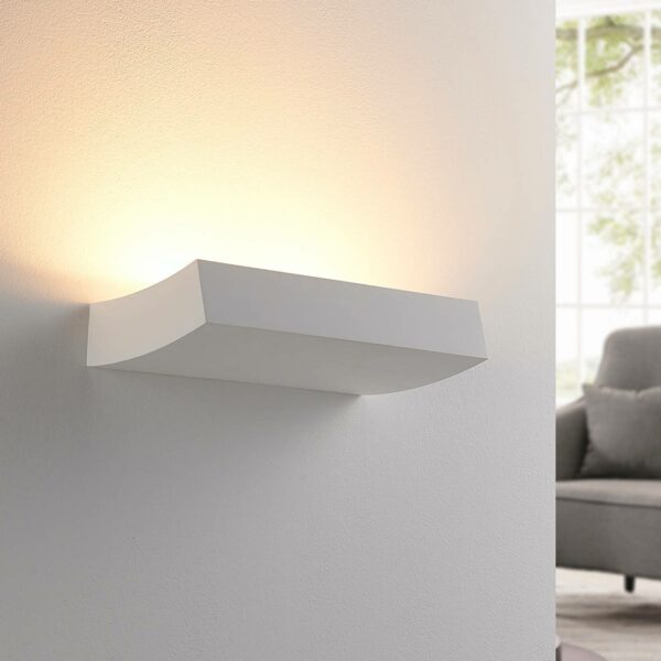 LED-uplight væglampe Dana i gips