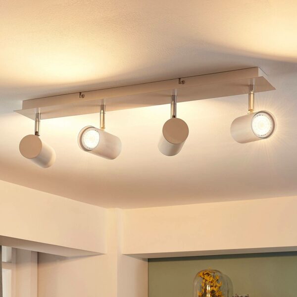 Loftspot Iluk med hvid finish, LED 4 lyskilder
