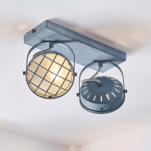 LED loftlampe Tamin med 2 lyskilder, røggrå