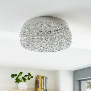 Funklende LED-loftlampe Felias, rund form
