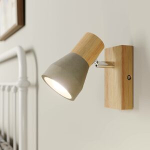 Filiz - LED-spotlight i træ og beton