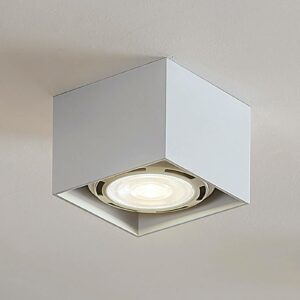 LED-loftspot Mabel, kantet, hvid