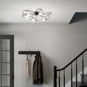 Legende loftlampe Claudi, antikbrun