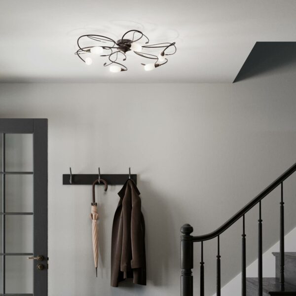 Legende loftlampe Claudi, antikbrun