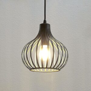 Lindby Frances hængelampe brun, 1 lyskilde Ø 23 cm