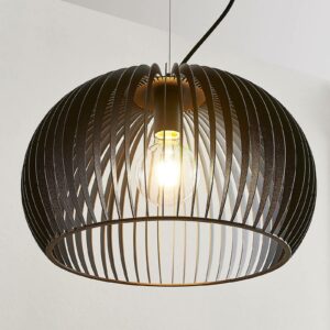 Pendellampe Jusra af sort metal, 1 lyskilde