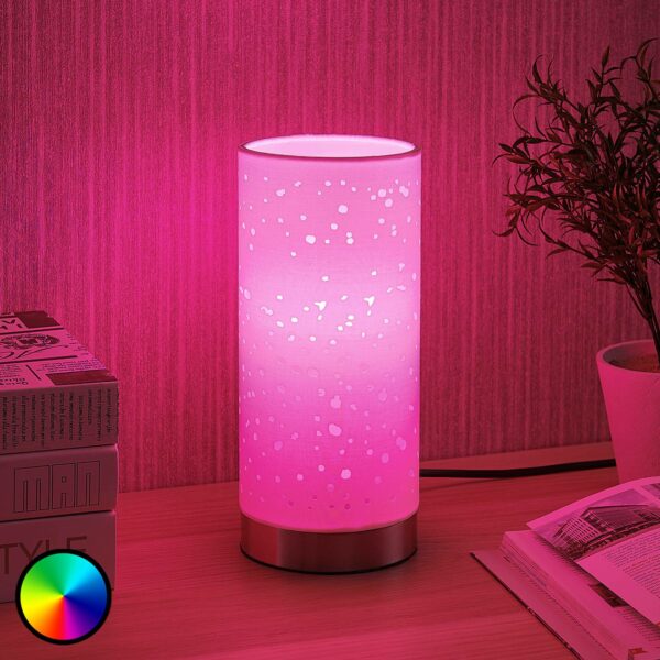 Lindby Smart LED-bordlampe Alwine, prikker
