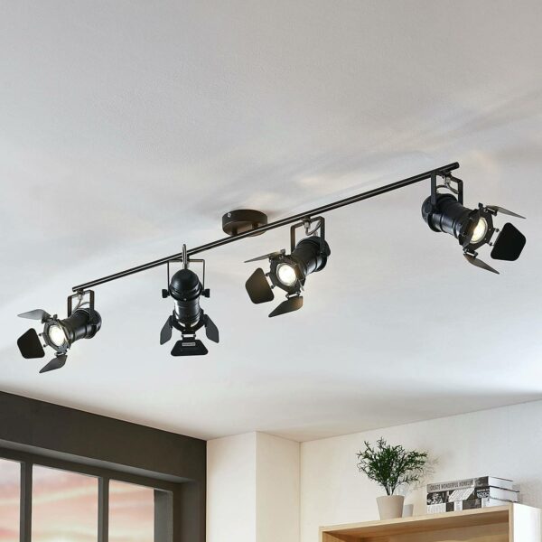 Loftspot Tilen m/4 lyskilder i projektør-look