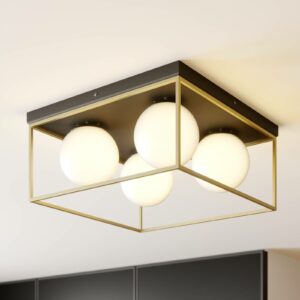 Loftlampe Aloam med 4 glaskugler