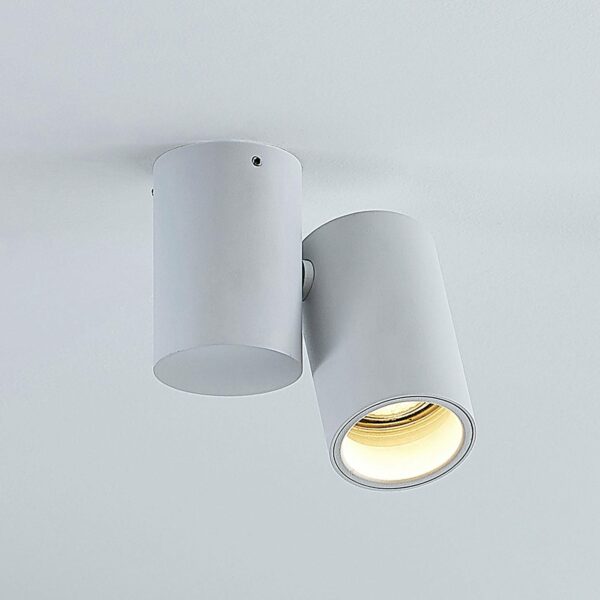 Loftlampe Gesina, en lyskilde, hvid