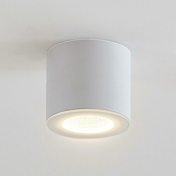 LED-downlight Demiran i hvid, rund