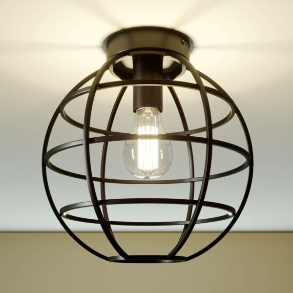 Burloftlampe Bekira i sort