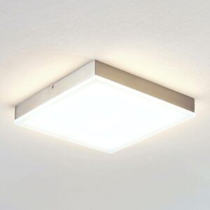 Lindby Tamito LED-loftlampe, nikkel, 25 cm