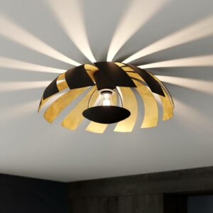 Lucande Archilleas loftlampe, sort-guld