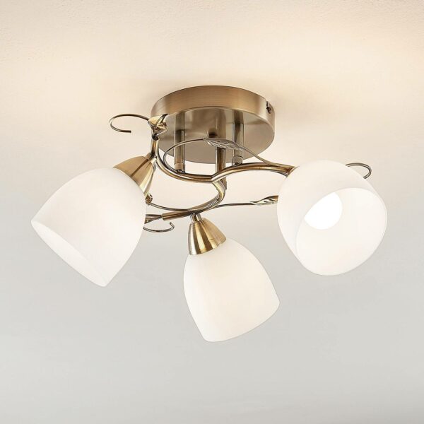 Lindby Thaddeus loftlampe, 3 lyskilder højde 23 cm