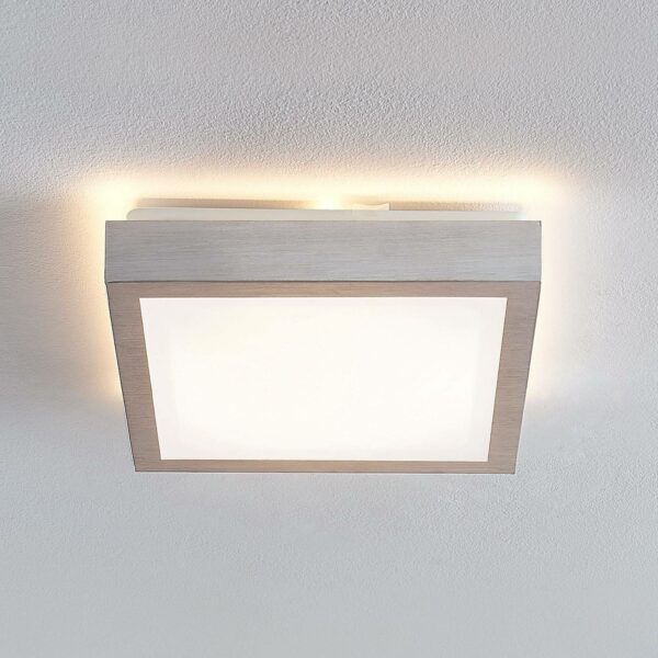 Lindby Margit LED-loftlampe i alu, kantet, 27 cm