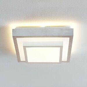 Lindby Mirco LED-loftlampe i alu, kantet, 32 cm