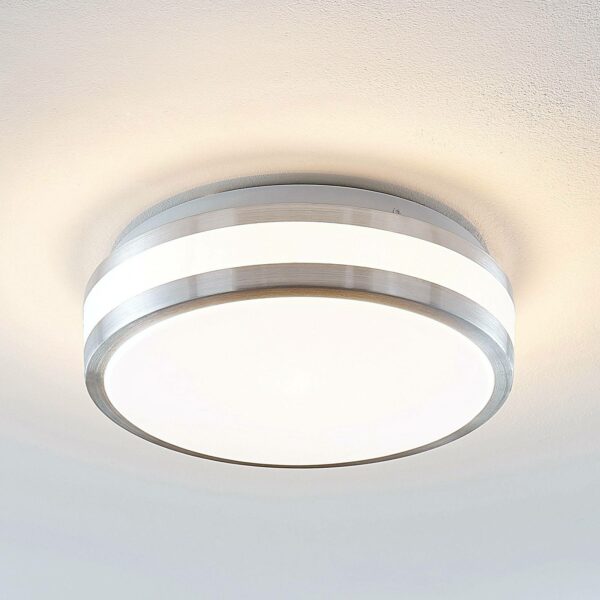 Lindby Nelia LED-loftlampe i alu, rund, 29 cm