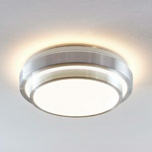 Lindby Naima LED-loftlampe i alu, rund, 34 cm