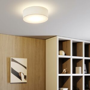Lindby Finnek RGB LED-loftlampe, stofskærm