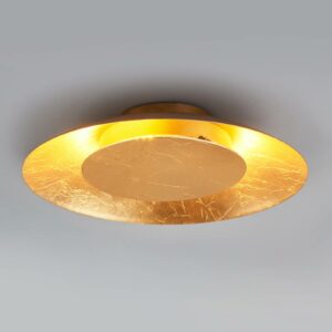Keti LED-loftlampe i guld-look, Ø 34,5 cm