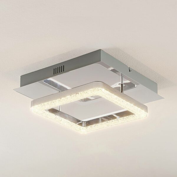 Lindby Charleen LED-loftlampe, forkromet