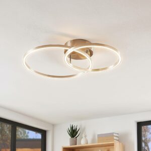 Lindby Sarafia LED-loftlampe af to ringe