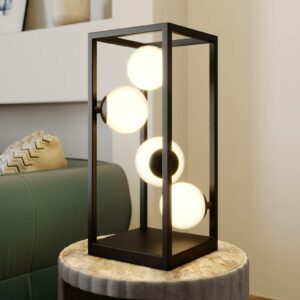 Lindby Utopia LED-bordlampe med glaskugler