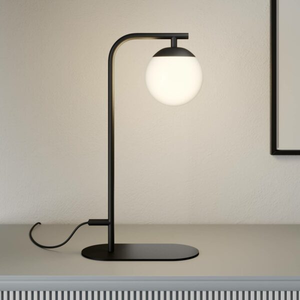 Lucande Rama LED-bordlampe med glasskærm
