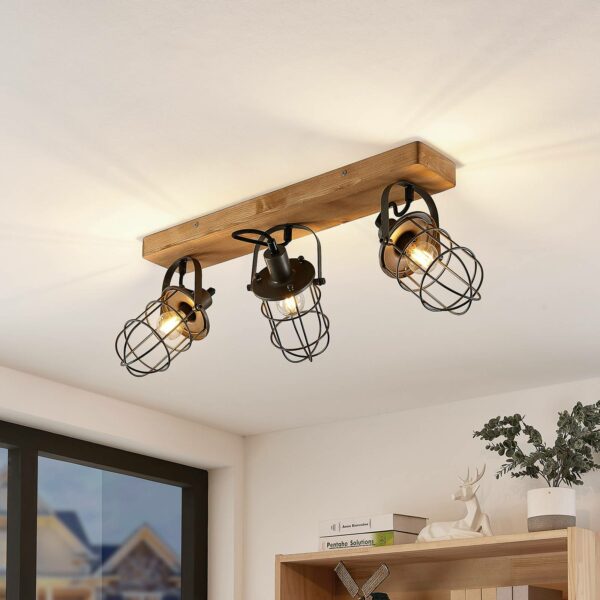 Lindby Serima loftlampe med tre burskærme