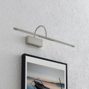 Lucande Fehmke LED-gallerilampe, satineret nikkel