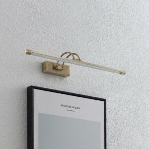 Lucande Felena LED-gallerilampe, antik messing