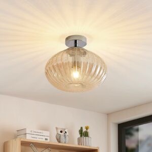 Lindby Defne loftlampe, ravgul
