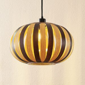 Lindby Tikva træ-pendellampe