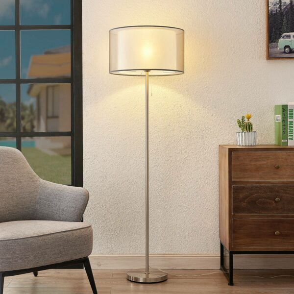 Lindby Taxima gulvlampe, grå