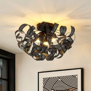 Lindby Omina loftlampe, sort