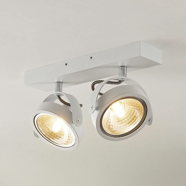 ELC Mitella loftspot, 2 lyskilder, hvid