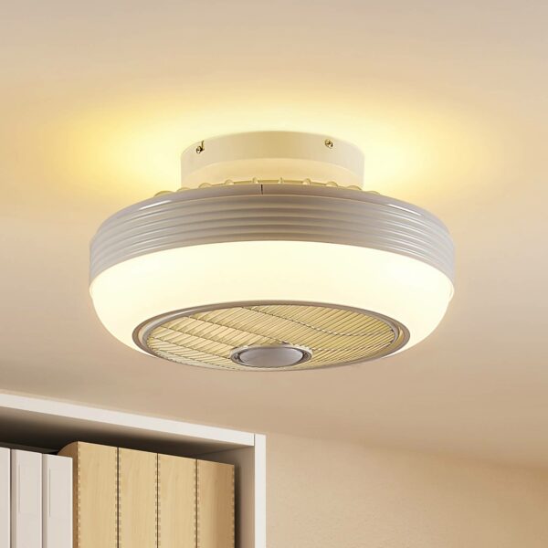 Lindby Thyron LED-loftventilator, hvid